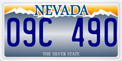 NV license plate 09C490