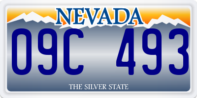 NV license plate 09C493