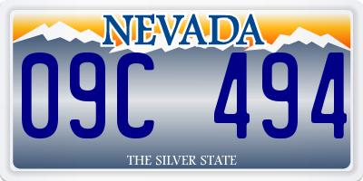 NV license plate 09C494