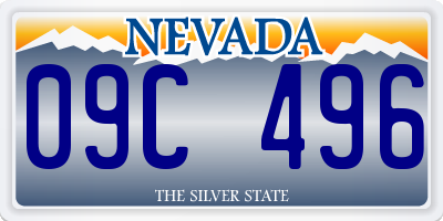 NV license plate 09C496