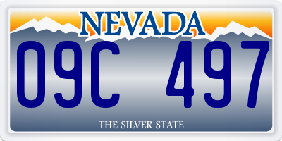 NV license plate 09C497