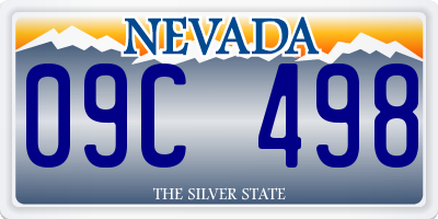 NV license plate 09C498