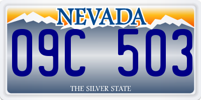 NV license plate 09C503