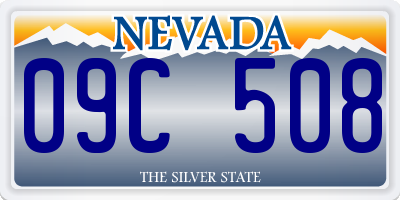 NV license plate 09C508
