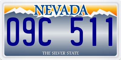 NV license plate 09C511