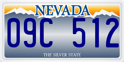 NV license plate 09C512