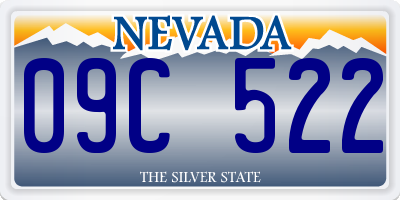 NV license plate 09C522