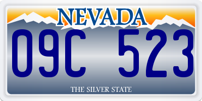 NV license plate 09C523