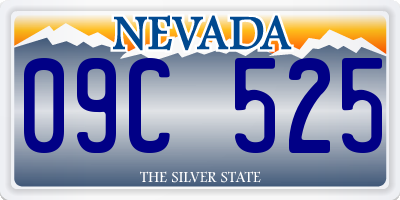 NV license plate 09C525