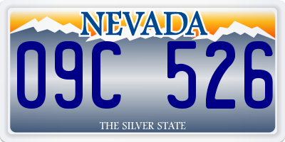 NV license plate 09C526