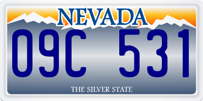 NV license plate 09C531