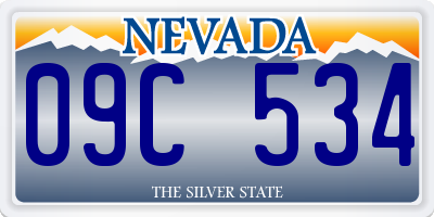NV license plate 09C534