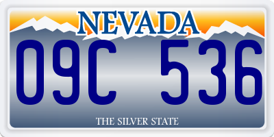 NV license plate 09C536