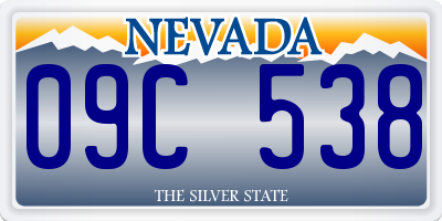 NV license plate 09C538