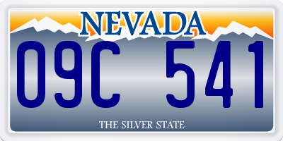 NV license plate 09C541