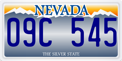NV license plate 09C545