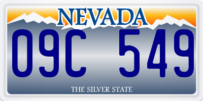 NV license plate 09C549