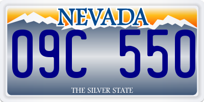 NV license plate 09C550