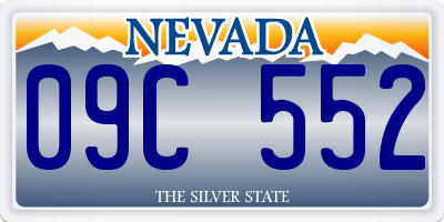 NV license plate 09C552
