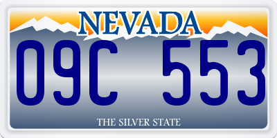 NV license plate 09C553