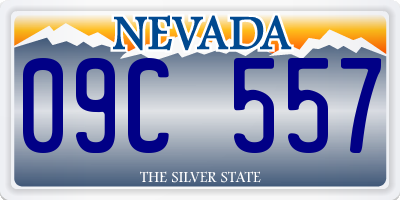 NV license plate 09C557