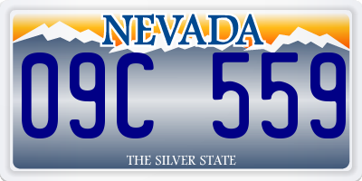 NV license plate 09C559