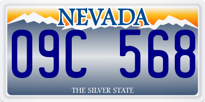 NV license plate 09C568