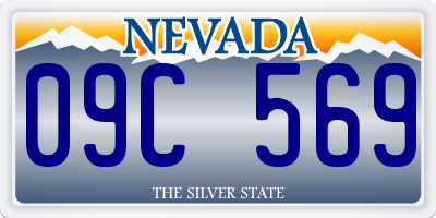 NV license plate 09C569