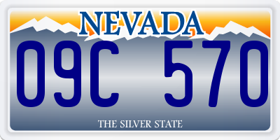 NV license plate 09C570