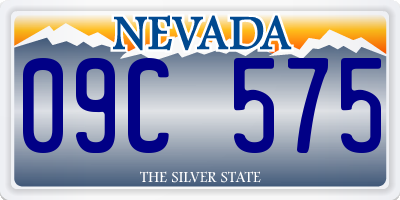 NV license plate 09C575