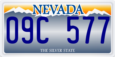 NV license plate 09C577