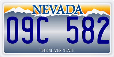 NV license plate 09C582