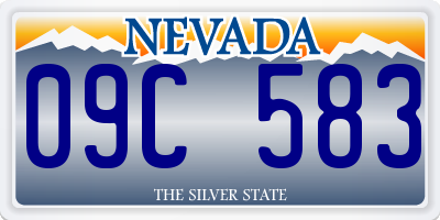 NV license plate 09C583