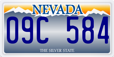 NV license plate 09C584