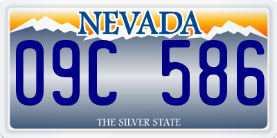 NV license plate 09C586