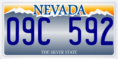 NV license plate 09C592