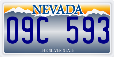 NV license plate 09C593