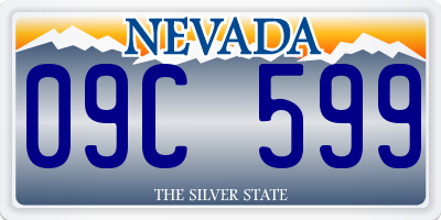 NV license plate 09C599