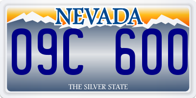 NV license plate 09C600