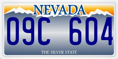 NV license plate 09C604