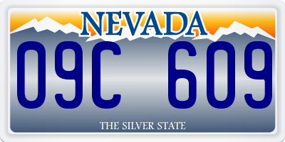 NV license plate 09C609