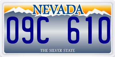 NV license plate 09C610