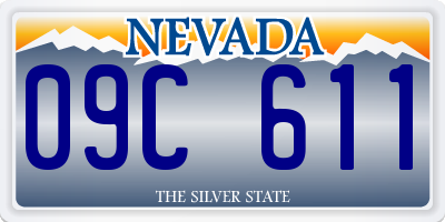 NV license plate 09C611