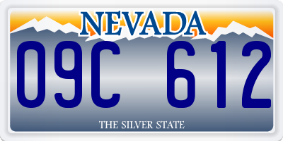 NV license plate 09C612