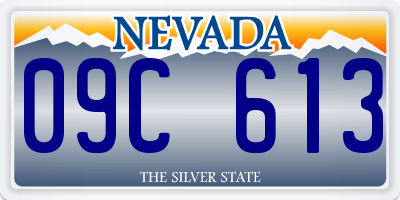 NV license plate 09C613