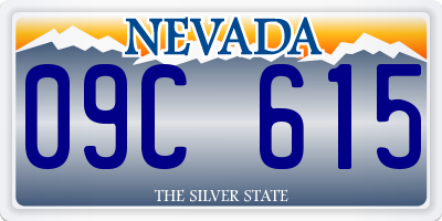 NV license plate 09C615