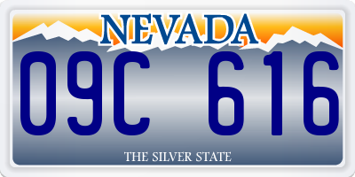 NV license plate 09C616