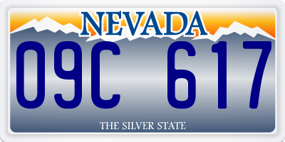 NV license plate 09C617