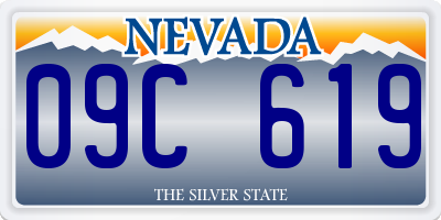 NV license plate 09C619