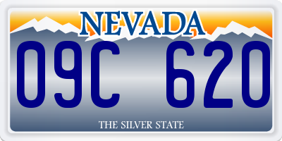 NV license plate 09C620